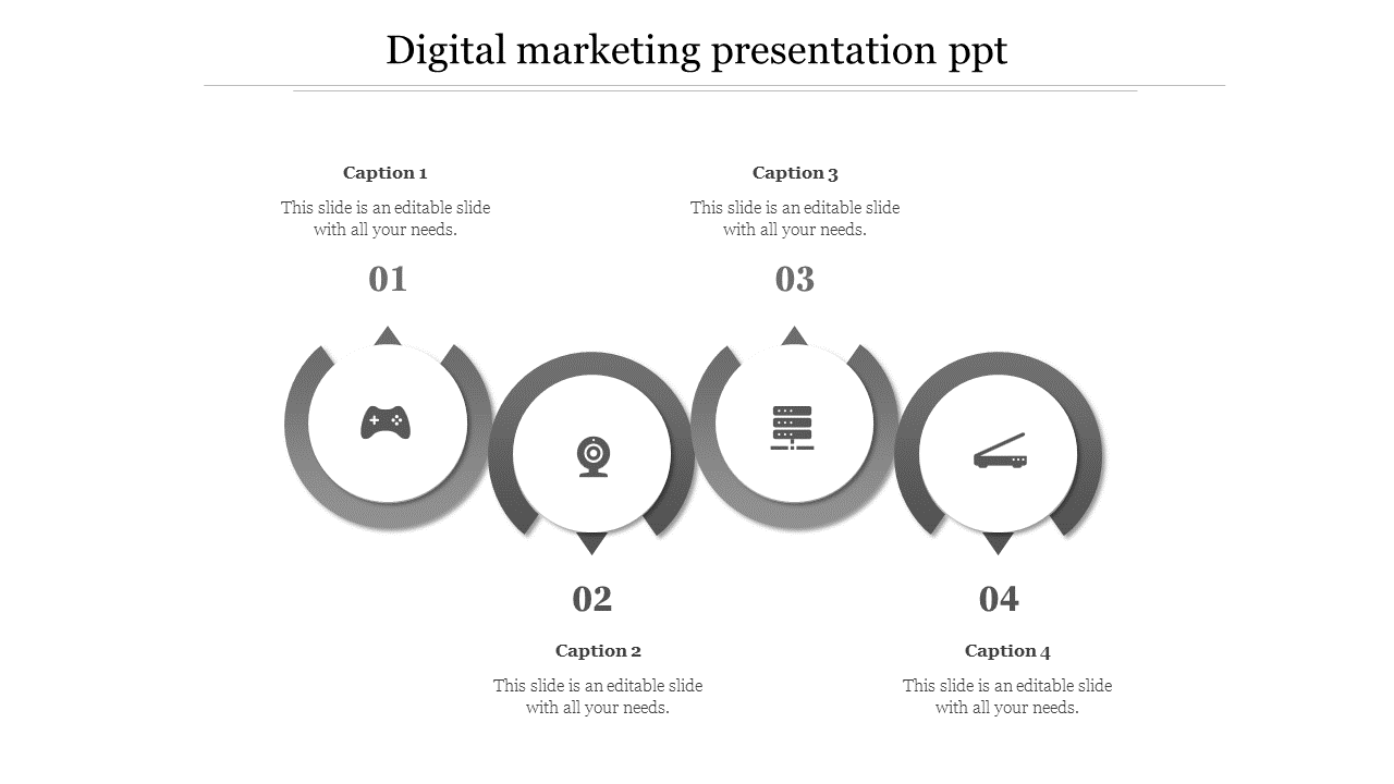 Free - Make Use Of Our Digital Marketing Presentation PPT Slide